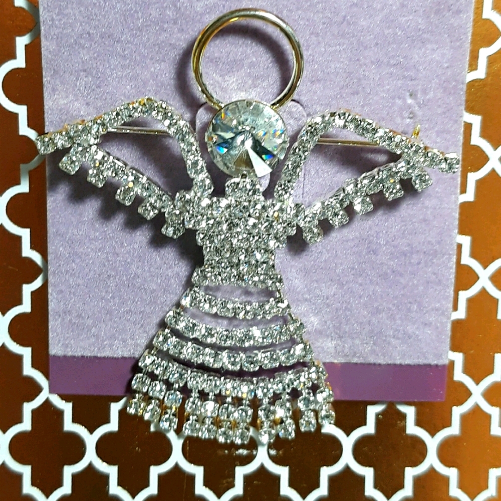 Holiday Angel brooch